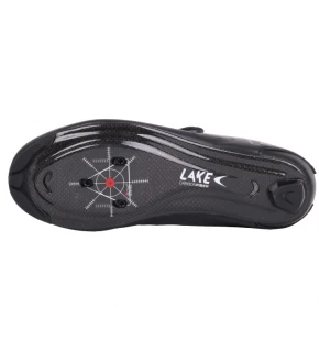 LAKE CX219 Sapatos de estrada prata / preto